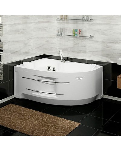 Акриловая ванна Radomir Vannesa Ирма 169х110 L 2-75-2-1-0-217 с гидромассажем Классик Хром
