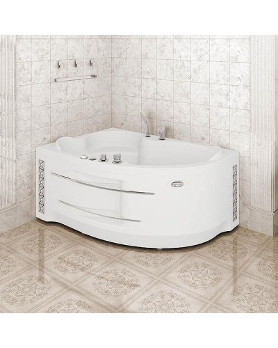 Акриловая ванна Radomir Vannesa Ирма 169х110 L 2-75-2-1-0-217 с гидромассажем Классик Хром