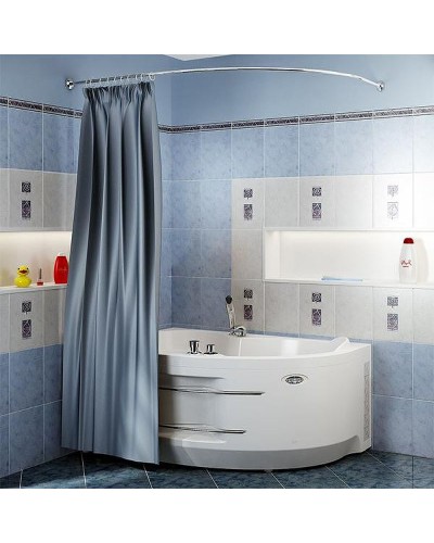 Акриловая ванна Radomir Vannesa Ирма 169х110 L 2-75-2-1-0-217 с гидромассажем Классик Хром