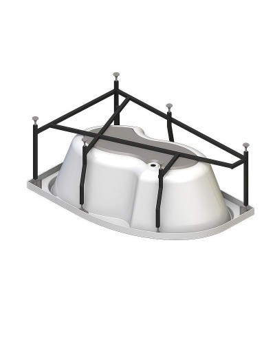 Акриловая ванна Radomir Vannesa Ирма 169х110 R 2-76-2-2-0-217 с гидромассажем Баланс Хром