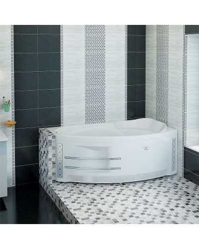 Акриловая ванна Radomir Vannesa София 169х99 R 2-77-2-2-0-223 с гидромассажем Актив Хром