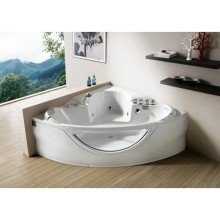 Акриловая гидромассажная ванна 155х155 см Gemy G9025 II B