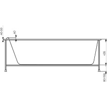 Акриловая ванна Creto Etna 170х70 1-1133 без гидромассажа