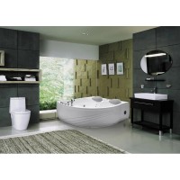 Акриловая гидромассажная ванна 175х160 см Black & White Galaxy 5005000