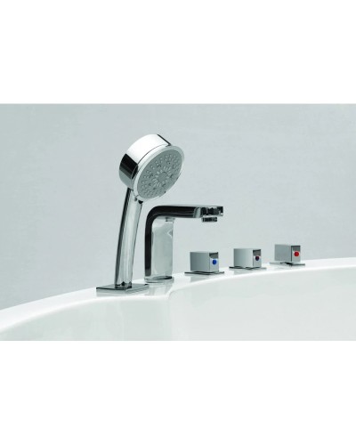 Акриловая гидромассажная ванна 175х160 см Black & White Galaxy 5005000