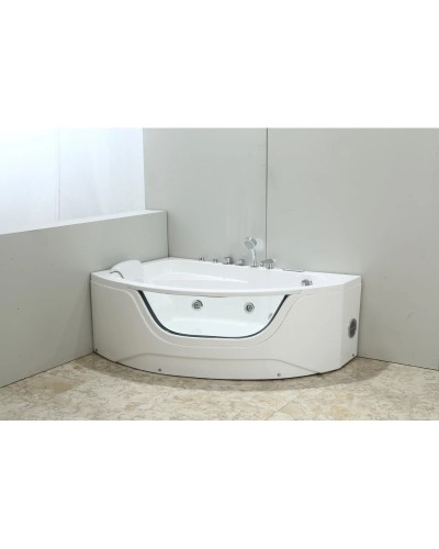 Акриловая гидромассажная ванна 160х100 см Black & White Galaxy 500800L