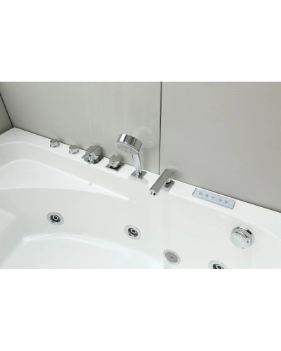 Акриловая гидромассажная ванна 160х100 см Black & White Galaxy 500800L