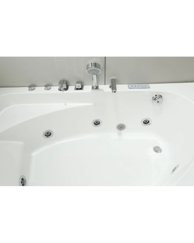 Акриловая гидромассажная ванна 160х100 см Black & White Galaxy 500800L