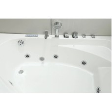 Акриловая гидромассажная ванна 160х100 см Black & White Galaxy 500800R