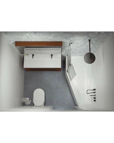 Акриловая ванна Riho Rething Space 170х90 L B114001005 (BR1600500000000) без гидромассажа