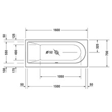 Акриловая ванна 160х70 см L Duravit Darling New 700238000000000