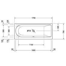 Акриловая ванна 170х70 см R Duravit Darling New 700241000000000