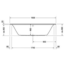 Акриловая ванна 190х90 см Duravit Darling New 700245000000000