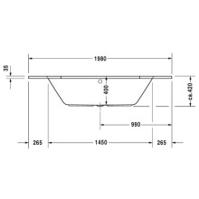 Акриловая ванна 140х140 см Duravit D-Code 700137000000000