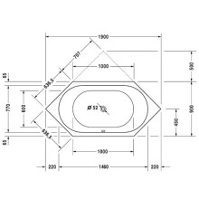 Акриловая ванна 190х90 см Duravit D-Code 700138000000000