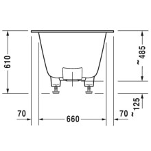 Акриловая ванна 180х80 см Duravit DuraSquare 700426000000000