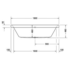 Акриловая ванна 180х80 см Duravit Happy D.2 700314000000000