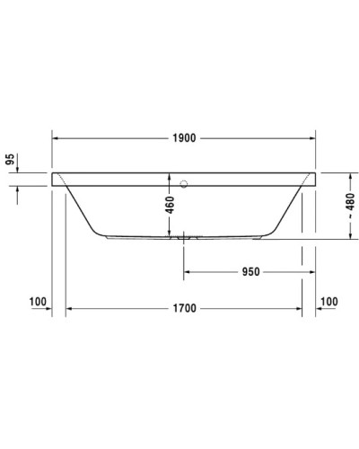 Акриловая ванна 190х90 см Duravit Happy D.2 700315000000000
