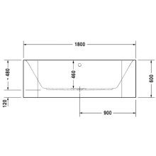 Акриловая ванна 180х80 см Duravit Happy D.2 700318000000000