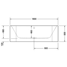 Акриловая ванна 180х80 см Duravit Happy D.2 700318000000000