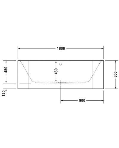 Акриловая ванна 180х80 см Duravit Happy D.2 700318000000000