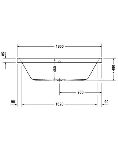 Акриловая ванна 180х80 см Duravit Happy D.2 700320000000000