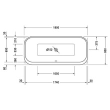 Акриловая ванна 180х80 см Duravit Happy D.2 700320000000000