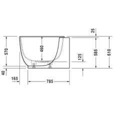 Акриловая ванна 185х95 см Duravit Luv 700433000000000