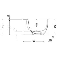 Акриловая ванна 185х95 см R Duravit Luv 700432000000000