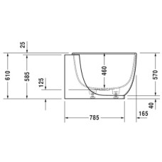 Акриловая ванна 185х95 см R Duravit Luv 700432000000000