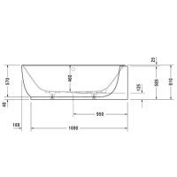 Акриловая ванна 185х95 см R Duravit Luv 700432000000000