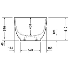 Акриловая ванна 180х85 см Duravit Luv 700434000000000