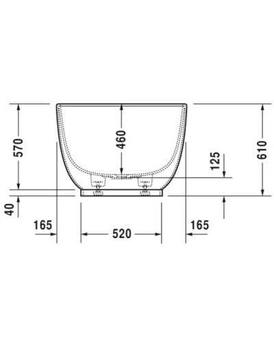 Акриловая ванна 180х85 см Duravit Luv 700434000000000