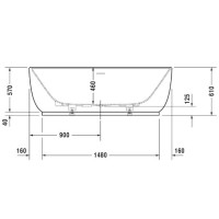 Акриловая ванна 180х85 см Duravit Luv 700434000000000