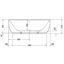 Акриловая ванна 180х85 см Duravit Luv 700434000000000