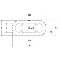 Акриловая ванна 180х85 см Duravit Luv 700434000000000