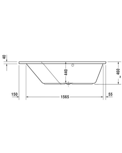 Акриловая ванна 177х130 см L Duravit Paiova 5 700390000000000