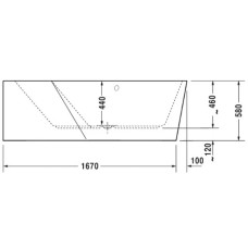 Акриловая ванна 177х130 см L Duravit Paiova 5 700394000000000