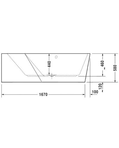 Акриловая ванна 177х130 см L Duravit Paiova 5 700394000000000