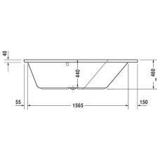 Акриловая ванна 177х130 см R Duravit Paiova 5 700391000000000