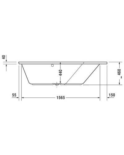 Акриловая ванна 177х130 см R Duravit Paiova 5 700391000000000