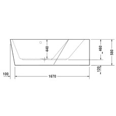 Акриловая ванна 177х130 см R Duravit Paiova 5 700395000000000