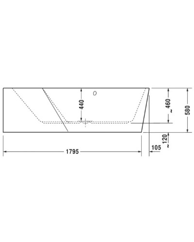 Акриловая ванна 190х140 см L Duravit Paiova 5 700396000000000