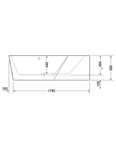 Акриловая ванна 190х140 см R Duravit Paiova 5 700397000000000
