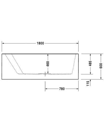 Акриловая ванна 180х140 см L Duravit Paiova 700268000000000