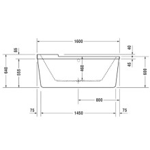 Акриловая ванна 160х80 см Duravit Starck 700409000000000