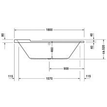 Акриловая ванна 180х80 см Duravit Starck 700009000000000