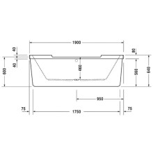 Акриловая ванна 190х90 см Duravit Starck 700012000000000