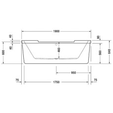 Акриловая ванна 190х90 см Duravit Starck 700012000000000