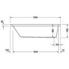 Акриловая ванна 180х90 см Duravit Starck 700050000000000